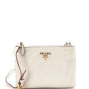 Prada Double Zip Crossbody Bag Vitello #244840P11B